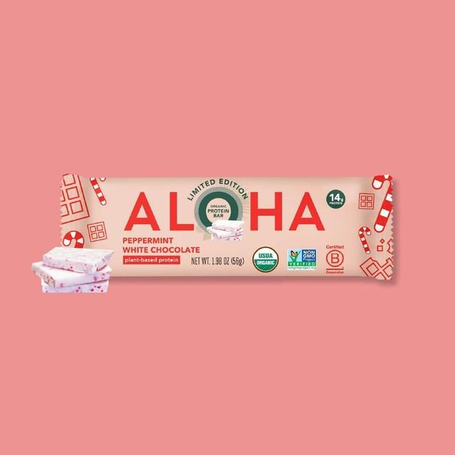 ALOHA Organic Protein Bar · Peppermint White Chocolate