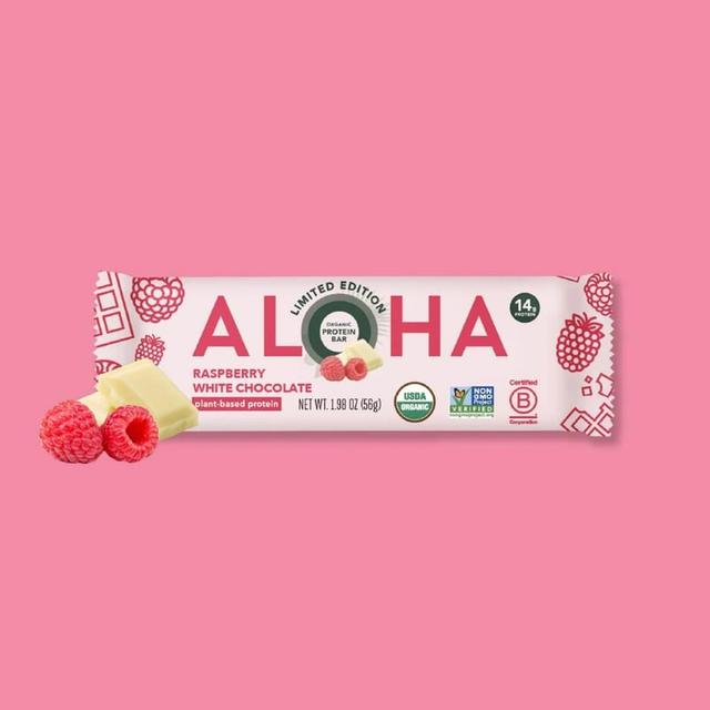 ALOHA Organic Protein Bar · Raspberry White Chocolate
