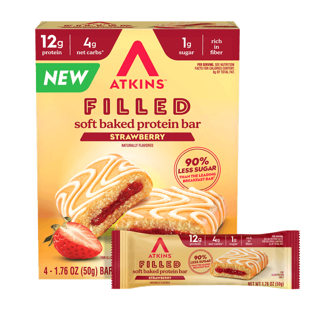 Atkins Filled Soft Baked Protein Bar · Strawberry