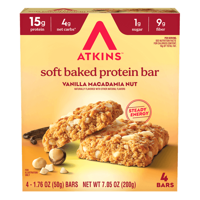 Atkins Soft Baked Protein Bar · Vanilla Macadamia Nut