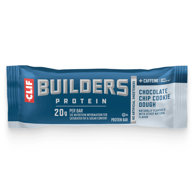 Clif Builders Protein Bar · Chocolate Chip Cookie Dough + Caffeine