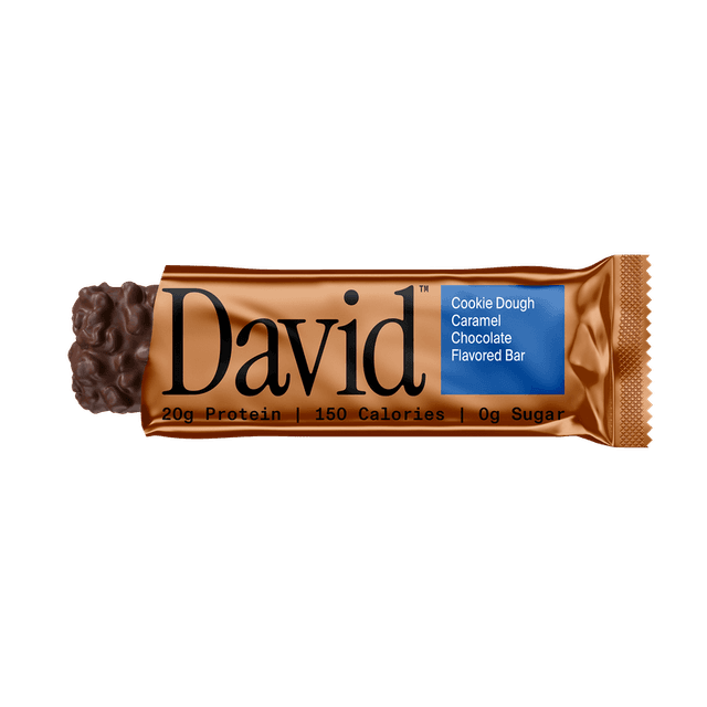 David Protein Bar · Cookie Dough Caramel Chocolate