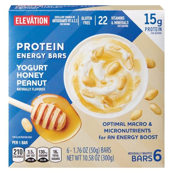 Elevation Protein Bar · Yogurt Honey Peanut Protein Energy