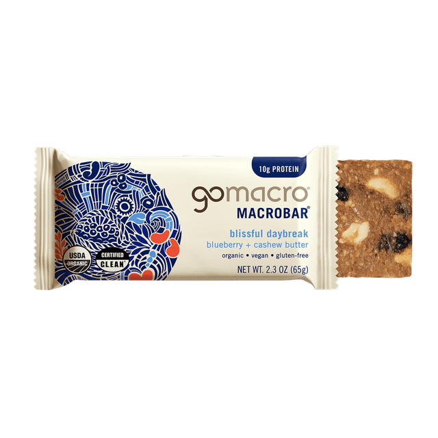 GoMacro MacroBar · Blueberry + Cashew Butter