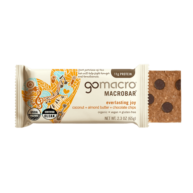 GoMacro MacroBar · Coconut + Almond Butter + Chocolate Chips