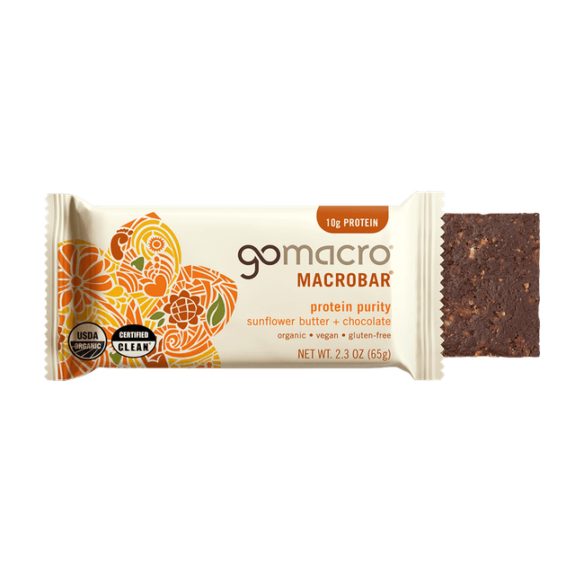 GoMacro MacroBar · Sunflower Butter + Chocolate