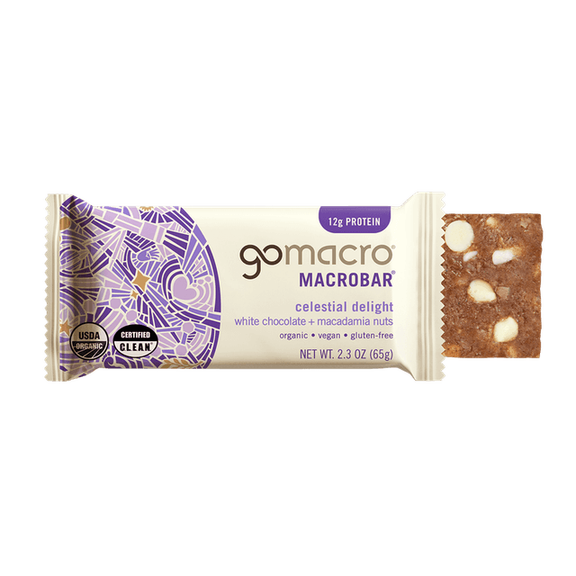 GoMacro MacroBar · White Chocolate + Macadamia Nuts