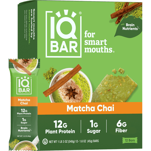 IQBAR Protein Bar · Matcha Chai
