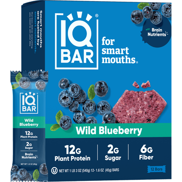 IQBAR Protein Bar · Wild Blueberry