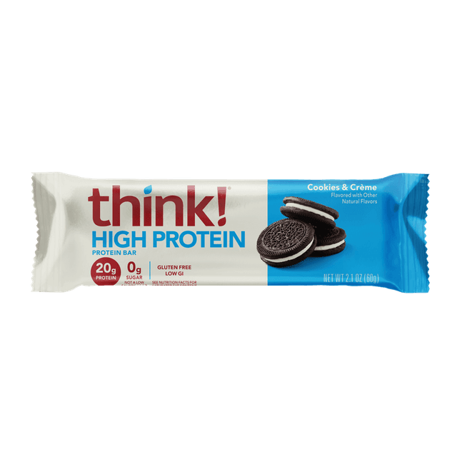 think! High Protein Bar · Cookies & Creme