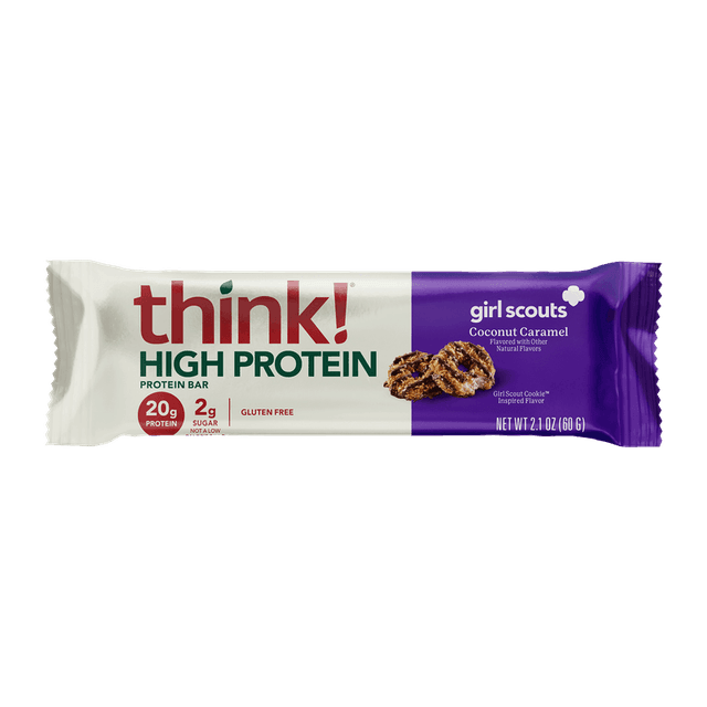 think! High Protein Bar · Girl Scouts Coconut Caramel