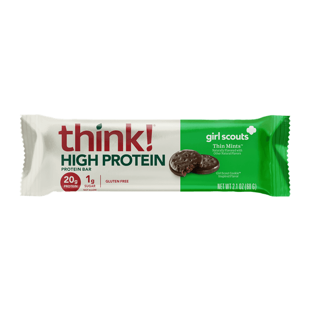 think! High Protein Bar · Girl Scouts Thin Mints