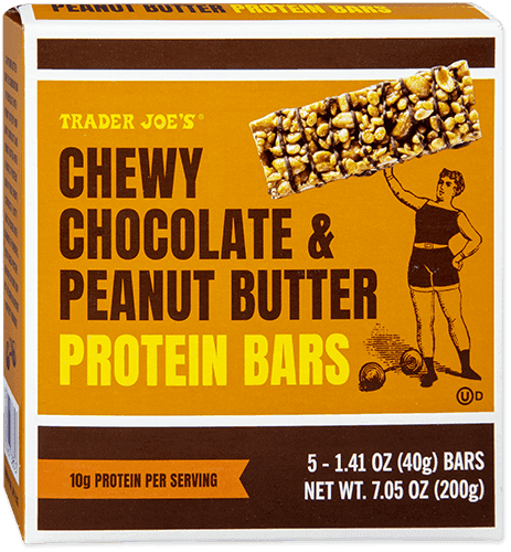 Trader Joe's Protein Bar · Chewy Chocolate & Peanut Butter