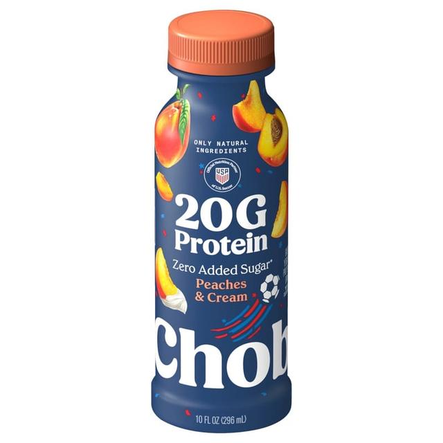 Chobani 20G Protein Greek Yogurt Drink · Peaches & Cream