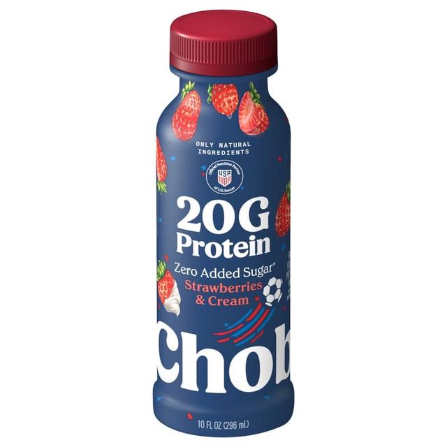 Chobani 20G Protein Greek Yogurt Drink · Strawberries & Cream