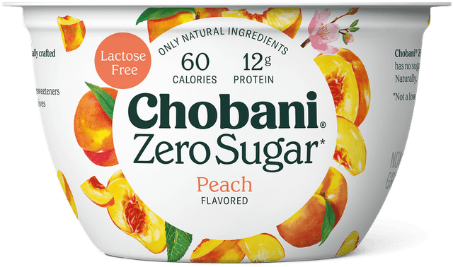 Chobani Zero Sugar · Peach