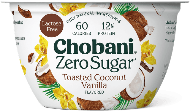 Chobani Zero Sugar · Toasted Coconut Vanilla