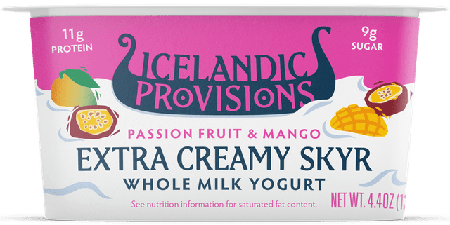 Icelandic Provisions Extra Creamy Skyr · Passion Fruit & Mango