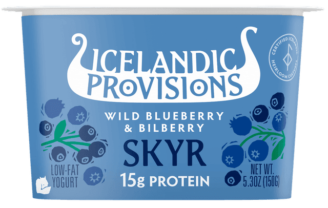 Icelandic Provisions Traditional Skyr · Wild Blueberry & Bilberry