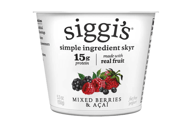 siggi's 0% Nonfat Skyr · Mixed Berries & Acai