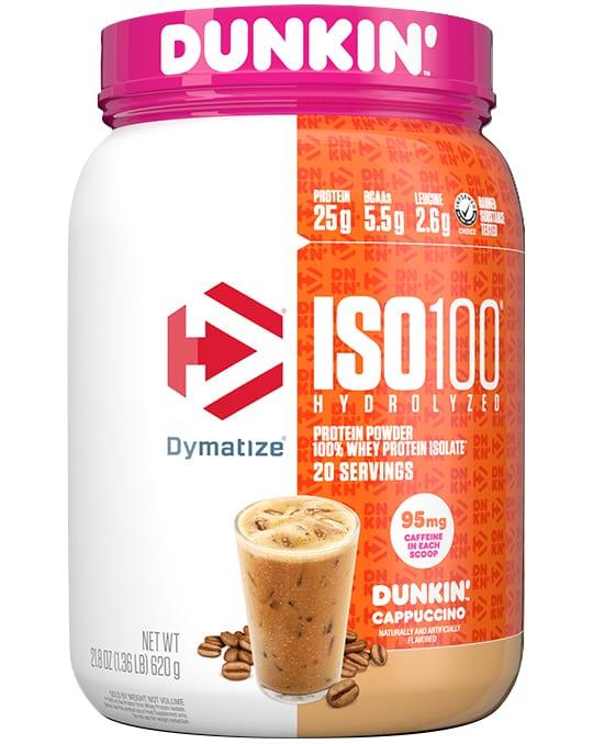 Dymatize ISO100 · Dunkin' Cappuccino