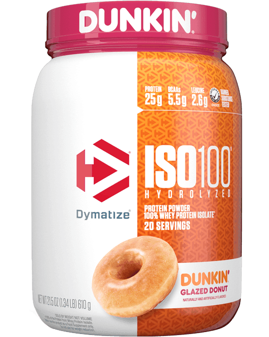 Dymatize ISO100 · Dunkin' Glazed Donut