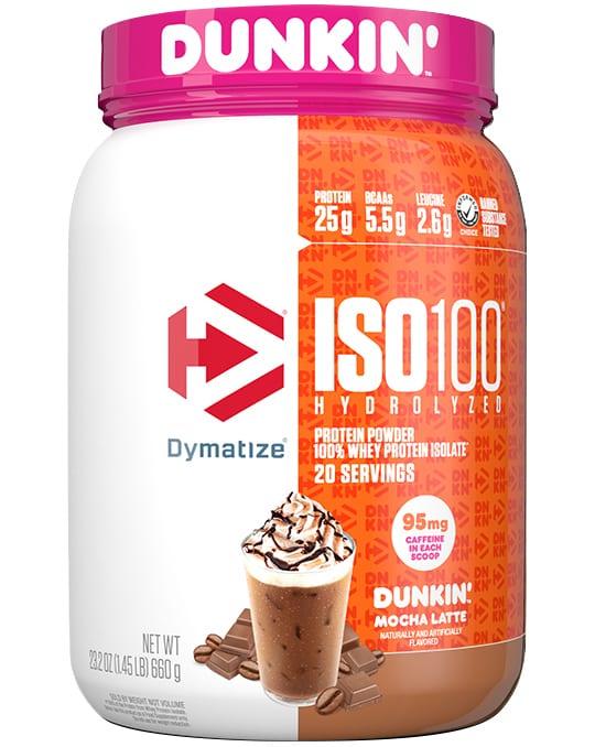 Dymatize ISO100 · Dunkin' Mocha Latte