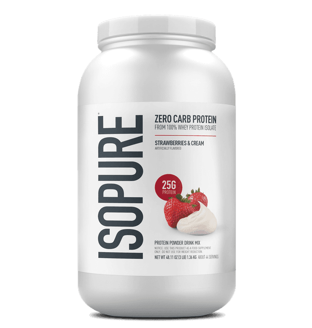 Isopure Zero Carb · Strawberries & Cream