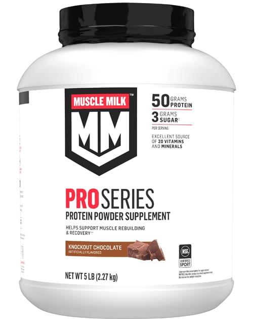 Muscle Milk Pro Series Protein Powder · Knockout Chocolate