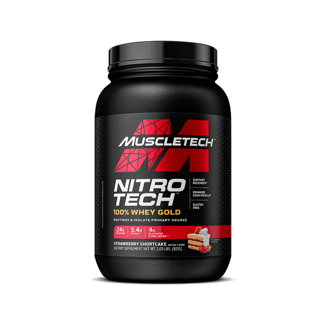 MuscleTech Nitro-Tech Whey Gold · Strawberry Shortcake