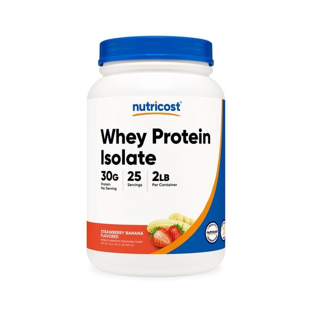 Nutricost Whey Protein Isolate · Strawberry Banana