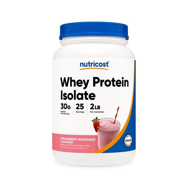 Nutricost Whey Protein Isolate · Strawberry Milkshake