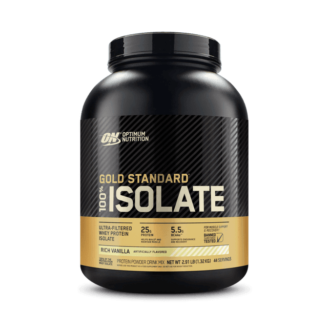 Optimum Nutrition Gold Standard 100% Isolate · Rich Vanilla