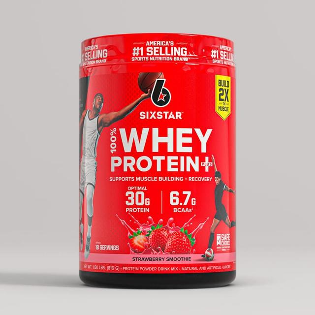 Six Star 100% Whey Protein Plus · Strawberry Smoothie