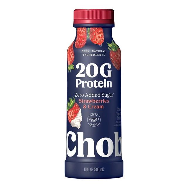 Chobani High Protein Drink · Strawberries & Cream