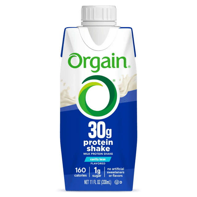 Orgain 30g Protein Shake · Vanilla Bean