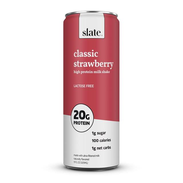 Slate High Protein Milk · Classic Strawberry